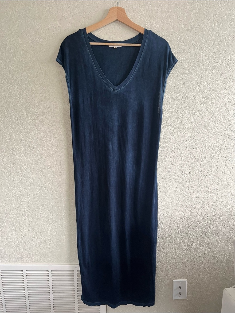 Cotton Citizen Blue Ombré Sleeveless T-Shirt Maxi Dress Size Small Casual Comfy